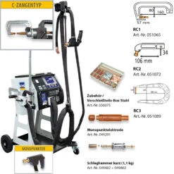GYS Punktschweißgerät GYSPOT INVERTER 100R-C 100 R C 019928 C Zange