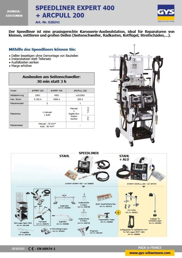 GYS SPEEDLINER EXPERT 400 + ARCPULL 200 Ausbeulstation 028241 4 GYS SPEEDLINER EXPERT 400 + ARCPULL 200 Ausbeulstation 028241 – Bild 4