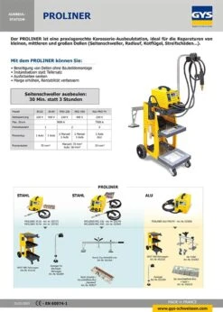 GYS PROLINER GYSPOT 39.02 3902 Ausbeulspotter Spotter Im Set 035775 230V -Feintool Verkaufe 035775 tm