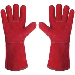 GYS 1 Paar Schweißhandschuhe Rindspaltleder 045101 Mehrzwecklederhandschuhe Gr.10