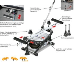 GYS Druckluft Hebebühne SPOT Lift PRO 053557 Bis 2,5 Tonnen