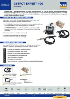GYS DENTSTATION EXPERT 400 + ARC PULL 200 - Ausbeulstation - D65338 -Feintool Verkaufe 058859 TM II