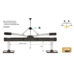 GYS Premium Karosserie Scherenzugbrücke 0,67m 058996 (ohne Kralle) Mit Füßen 2,7kg