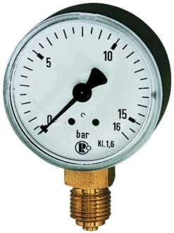 RIEGLER Standard Manometer 115-K 63mm 0 - 4bar Kunststoffgehäuse
