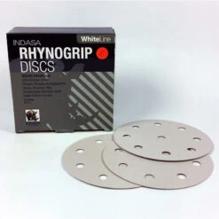 INDASA Klett Schleifscheiben WHITE LINE Ø 125mm 8+1 FH Loch 50 Stück P40 - P600