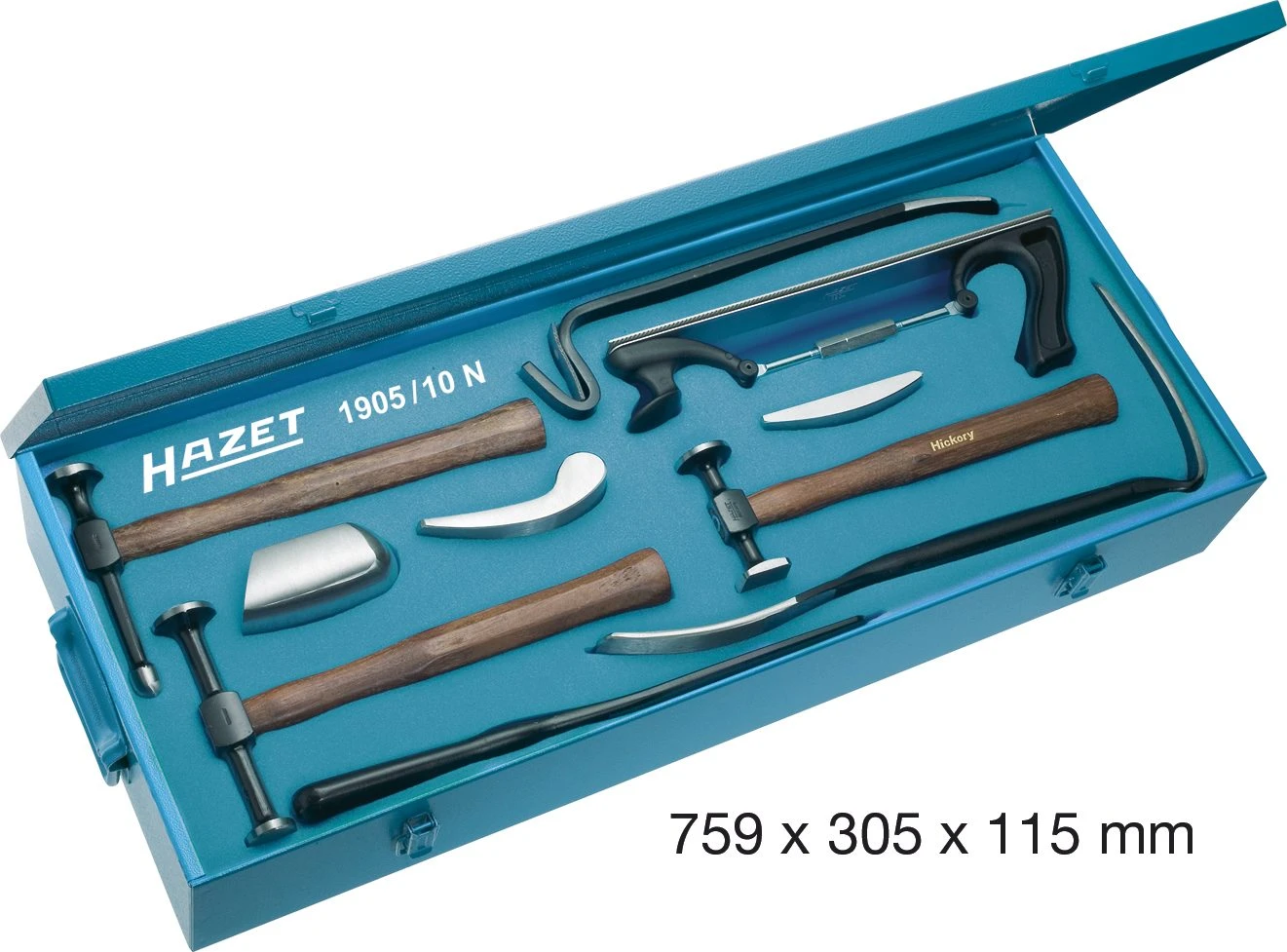 HAZET Ausbeulwerkzeug-Satz 10-teilig 1905/10N 2 HAZET Ausbeulwerkzeug-Satz 10-teilig 1905/10N – Bild 2