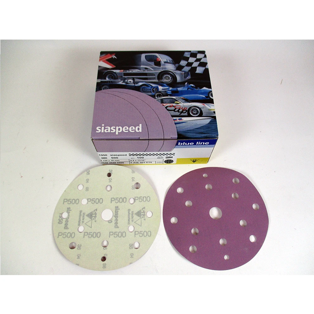 SIA 1950 Siaspeed Feinstkorn 150mm Schleifscheibe 15-Loch P800 - P1500 2 SIA 1950 Siaspeed Feinstkorn 150mm Schleifscheibe 15-Loch P800 - P1500 – Bild 2