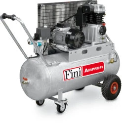 FINI Kolbenkompressor Airprofi MK 113-100-4 Fahrbar 3 KW 100l Kesselvolumen 400V