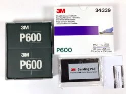 3M™ 34339 Hookit™ 25x Flexible Schleifstreifen 140x171mm Mit Pad Grün P600