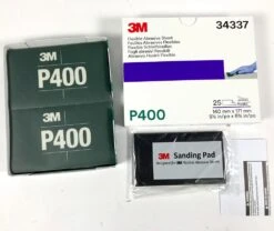 3M™ 34337 Hookit™ 25x Flexible Schleifstreifen 140x171mm Mit Pad Grün P400