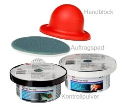 3M™ 50416 Kontroll Schwarzpulver Kartusche Mit Auftragspad 50g Orange