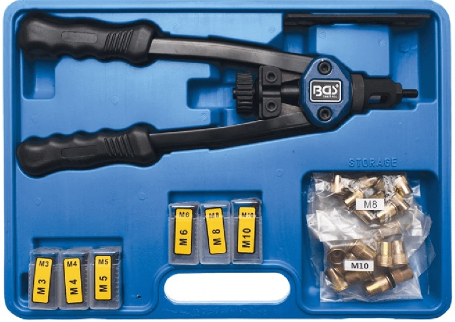 BGS Nietmutternzangen-Satz | M3 - M10 | 68-tlg. – 408 1 BGS Nietmutternzangen-Satz | M3 - M10 | 68-tlg. – 408