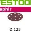 Festool Schleifscheiben Saphir STF Klett D125/8 P24 Bis P80
