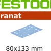 Festool Granat 80x133 Schleifstreifen Klett P40 - P320 Für Z.B. RTS 400