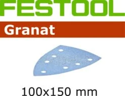 Festool Granat Schleifblätter Delta 100x150 Klett 7 Loch P40 - P400 Für Z.B. DTS 400