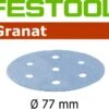 Festool Granat 77mm Schleifscheiben Klett 6 Loch P80 - P500 Für LEX 3 77
