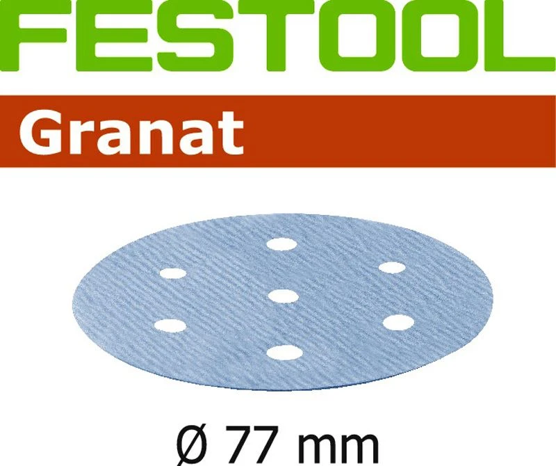 Festool Granat 77mm Schleifscheiben Klett 6 Loch P80 - P500 Für LEX 3 77 1 Festool Granat 77mm Schleifscheiben Klett 6 Loch P80 - P500 Für LEX 3 77