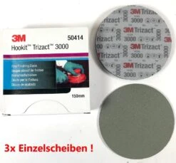 3M™ 50414 3x Trizact™ Fine Finishing Schleifscheiben 443SA Grau 150mm P3000