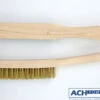 ACH Messingdrahtbürste 5- Reihig Mit Holzgriff 511905