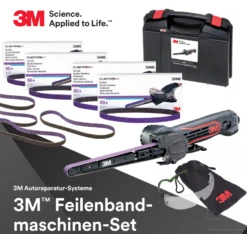 3M 51419 Druckluft Feilenbandmaschine Set Koffer Zubehör Cubitron