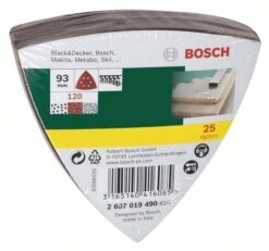 Bosch Schleifblatt-Set Für Delta-Schleifer 25-teilig 6 Löcher Klett 93 Mm 180 2607017109 -Feintool Verkaufe 533401031533d2e13e1cea