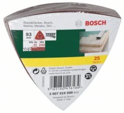 Bosch Schleifblatt-Set Für Delta-Schleifer 25-teilig 93 Mm 60 - 240 2607019500 -Feintool Verkaufe 533401134533d2d445d172