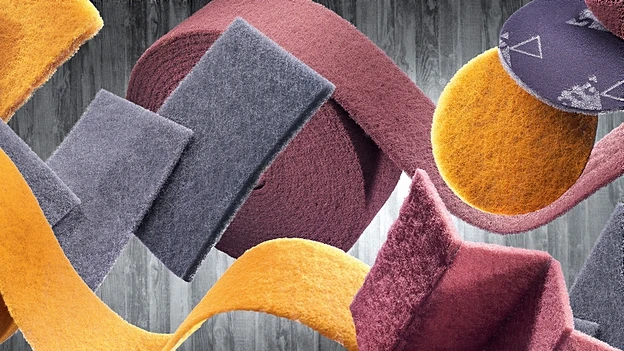 Sia 6120 Siafleece Schleifrolle 100x10000mm Medium S- Ultra Fine 2 Sia 6120 Siafleece Schleifrolle 100x10000mm Medium S- Ultra Fine – Bild 2