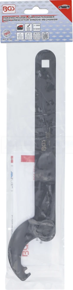 BGS Hakenschlüssel Für Fensterheber | Für BMW E60, E81, E82 & MINI R50, R52, R53 – 6730 -Feintool Verkaufe 6730 002