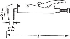 HAZET Grip-Zange 752-2 -Feintool Verkaufe 752 23skizze