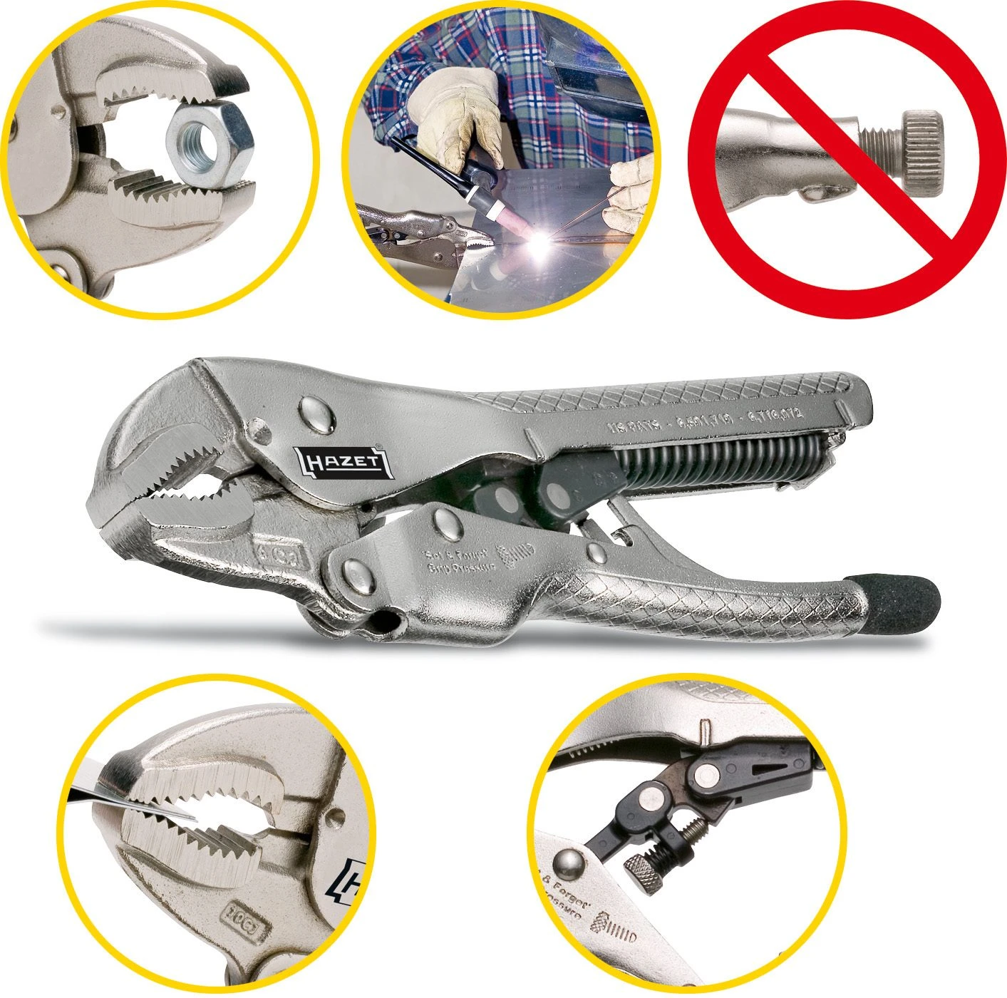 HAZET Grip-Zange Selbsteinstellend 755-6A 2 HAZET Grip-Zange Selbsteinstellend 755-6A – Bild 2