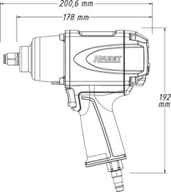 HAZET Schlagschrauber 850 Nm 12,5mm 1/2 Zoll Hochleistungs-Stift-Schlagwerk 9012SPC -Feintool Verkaufe 9012spc 23skizze
