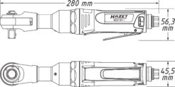 HAZET Schlag-Ratschenschrauber 12,5mm 1/2 Zoll Hochleistungs-Stift-Schlagwerk 9022SR-1 -Feintool Verkaufe 9022sr 1 23skizze