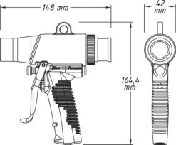 HAZET Saug- / Blaspistole Umschaltbar 9043N-10 -Feintool Verkaufe 9043n 10 23skizze
