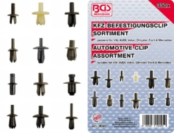 BGS Kfz-Befestigungsclip-Sortiment Für VW, Audi, Volvo, Chrysler, Ford, Mercedes-Benz | 350-tlg. – 9045