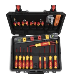 Wiha Werkzeugkoffer Basic Set L Electric 34-tlg.(Azubikoffer) - 44505 -Feintool Verkaufe 930070401 Werkzeugkoffer L Ausbildungskoffer 02