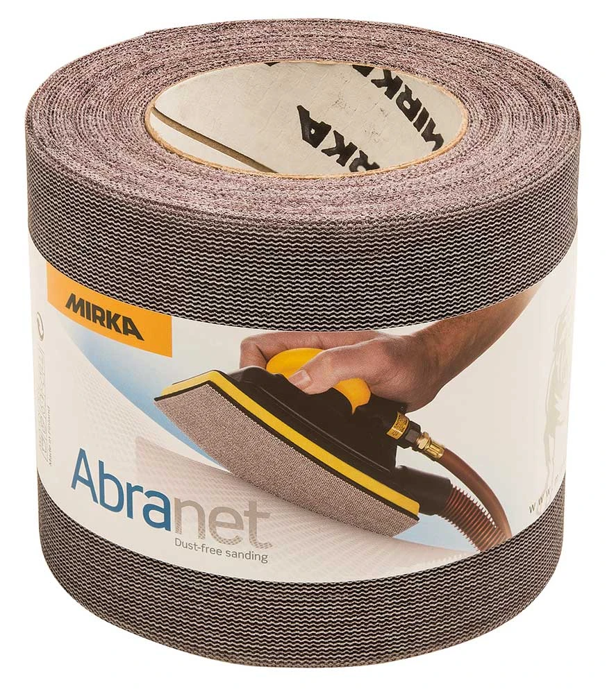 MIRKA ABRANET Rolle 115mm X 10m Gitternetz Schleifgitter Klett P80-P400 2 MIRKA ABRANET Rolle 115mm X 10m Gitternetz Schleifgitter Klett P80-P400 – Bild 2