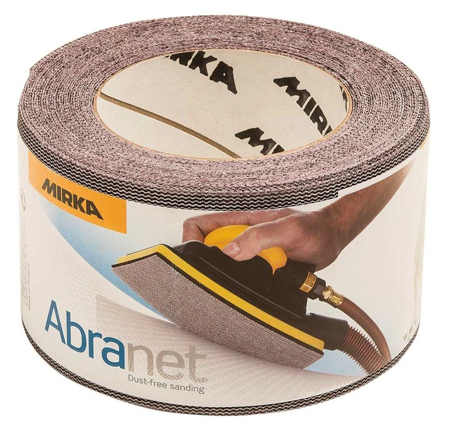 MIRKA ABRANET Rolle 75mm X 10m Gitternetz Schleifgitter Klett P80-P400 2 MIRKA ABRANET Rolle 75mm X 10m Gitternetz Schleifgitter Klett P80-P400 – Bild 2