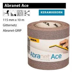 MIRKA ABRANET ACE Rolle 115mm X 10m Gitternetz Schleifgitter Klett P80-P1000
