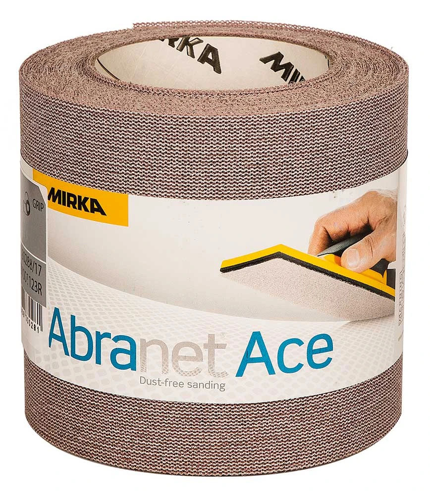 MIRKA ABRANET ACE Rolle 115mm X 10m Gitternetz Schleifgitter Klett P80-P1000 2 MIRKA ABRANET ACE Rolle 115mm X 10m Gitternetz Schleifgitter Klett P80-P1000 – Bild 2