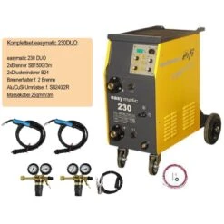 ERFI Easymatic Duo 230 MIG MAG Schweissgerät Lötgerät + Viel Zubehör