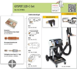 GYS Punktschweißanlage GYSPOT 32D.C 32 D C D19802 HSS Karosseriereparatur C Zange 019898