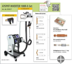 GYS Gyspot Inverter 100 R-X "All Inclusive" Mit Viel Zubehör D19917