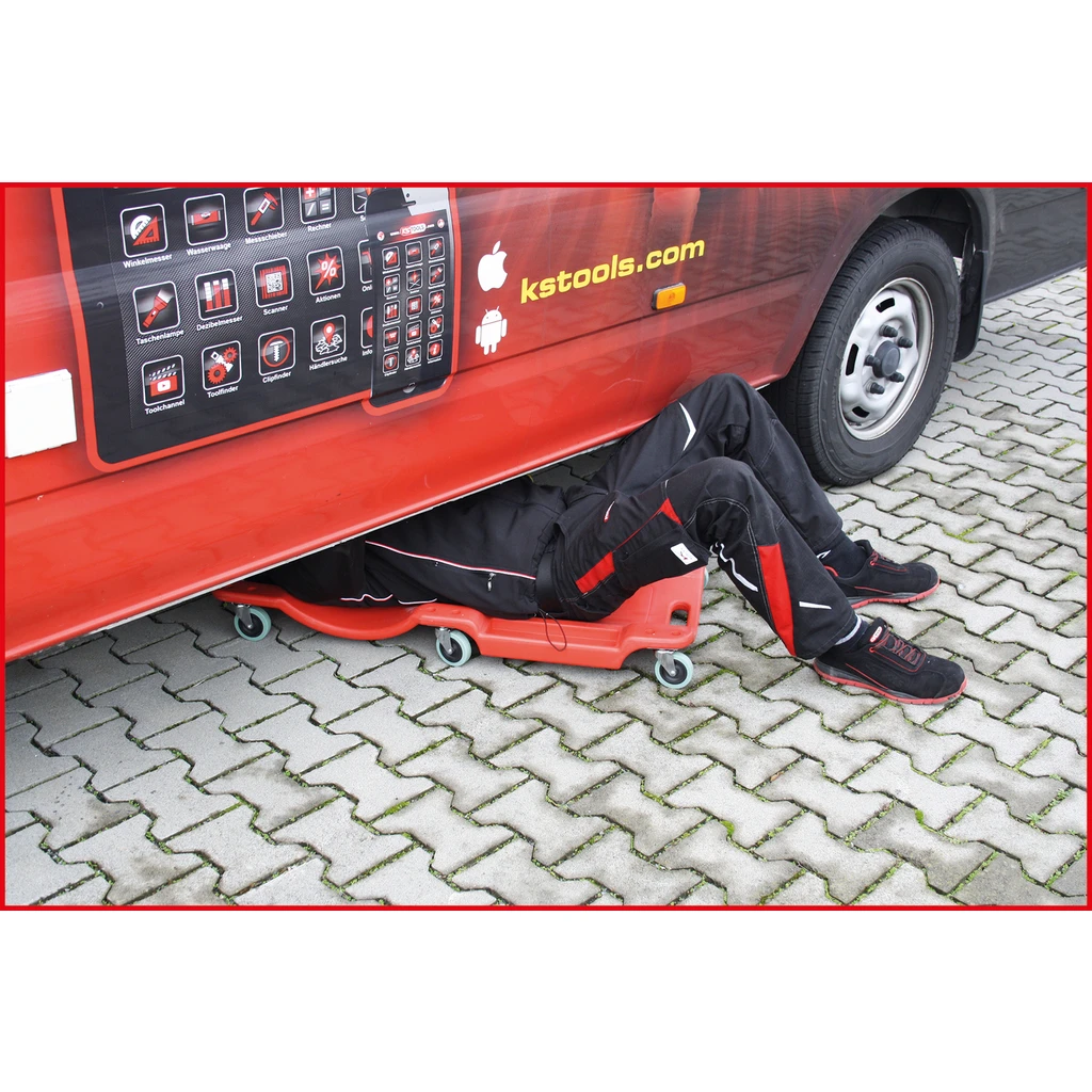 KS Tools Rollbrett 1030x480x115mm, Mit 6 Rollen, Bis 120kg 500.8090 3 KS Tools Rollbrett 1030x480x115mm, Mit 6 Rollen, Bis 120kg 500.8090 – Bild 3