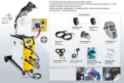 GYS Profi MIG MAG Schweißgerät Lötanlage T3 GYS AUTO Set D32904 Halbsynergisch