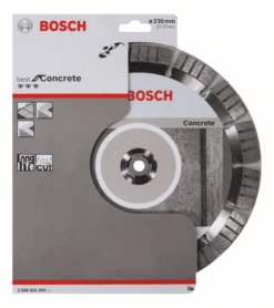 Bosch Diamanttrennscheibe Best For Concrete 230 X 22,23 X 2,4 X 15 Mm 2608602655