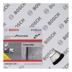 Bosch Diamanttrennscheibe Standard For Concrete 115 X 22,23 X 1,6 X 10 Mm 10er-Pack 2608603239