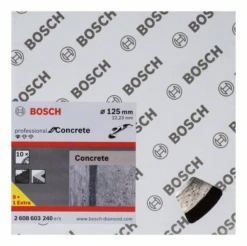 Bosch Diamanttrennscheibe Standard For Concrete 125 X 22,23 X 1,6 X 10 Mm 10er-Pack 2608603240