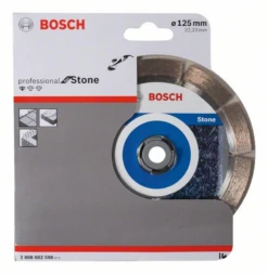Bosch Diamanttrennscheibe Standard For Stone 125 X 22,23 X 1,6 X 10 Mm 1er-Pack 2608602598