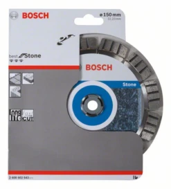 Bosch Diamanttrennscheibe Best For Stone 150 X 22,23 X 2,4 X 12 Mm 2608602643