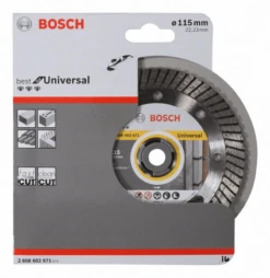 Bosch Diamanttrennscheibe Best For Universal Turbo 115 X 22,23 X 2,2 X 12 Mm 2608602671